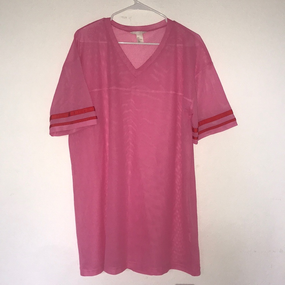 Size Large pink mesh dress from H&M